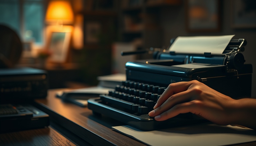 Workspace with typewriter, illustrating how to make money as a copywriter.