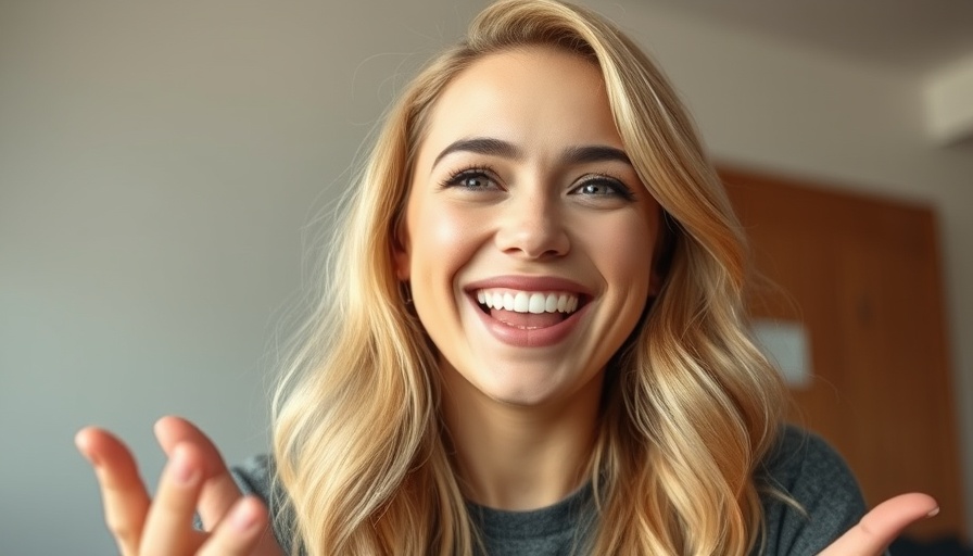 Blonde person talking about longevity benefits in a casual indoor setting.
