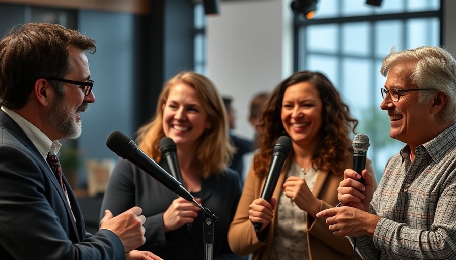 Experts discuss longevity science in a podcast studio.