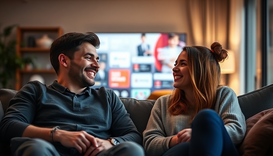 Customer retention strategies with smiling duo and app interface.