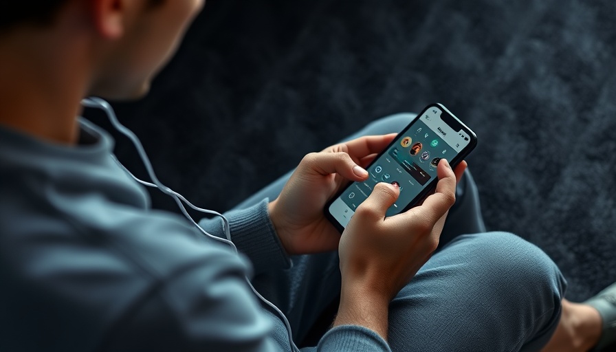 Person using smartphone app, illustrating brand strategy engagement.