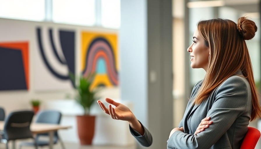 Expert in a business environment sharing Celiac Health Tips confidently.