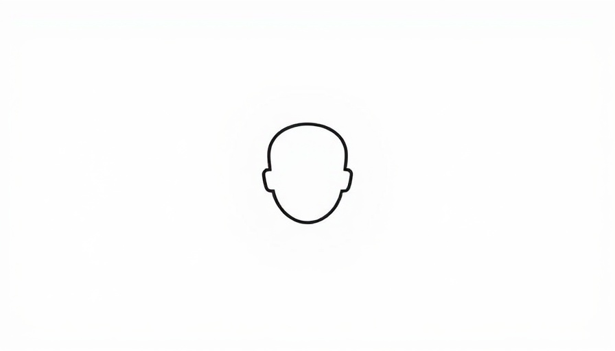 Minimalistic user icon on plain background