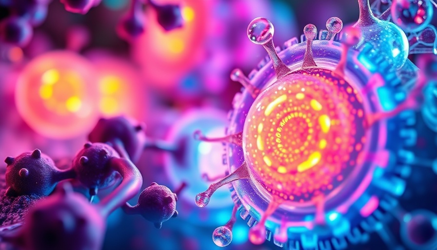 Abstract illustration of cellular rejuvenation process.