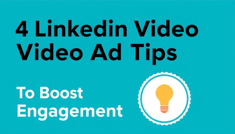 LinkedIn marketing for SMBs infographic on video ad tips.