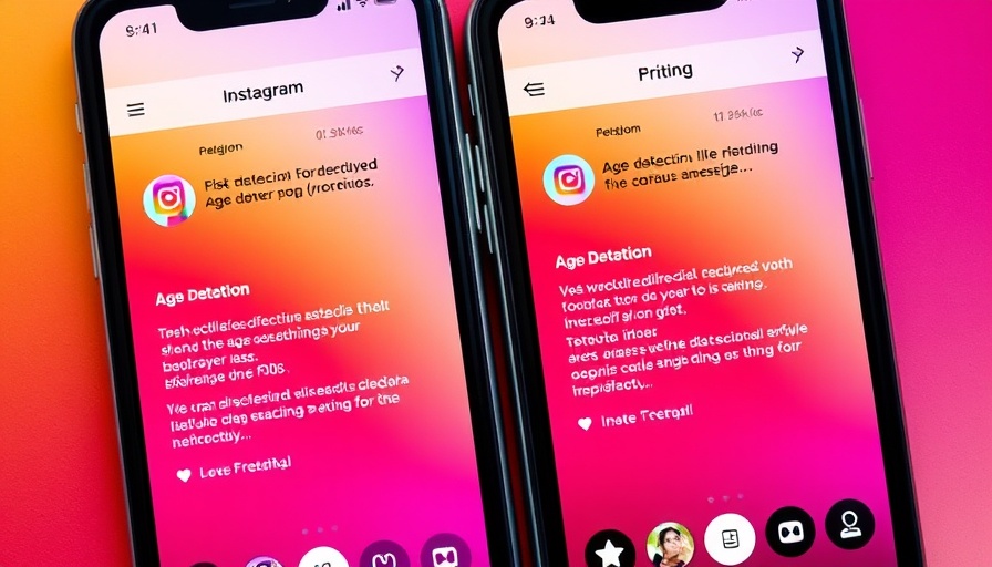 Instagram interface showing age detection notifications, Meta's advanced age detection system.