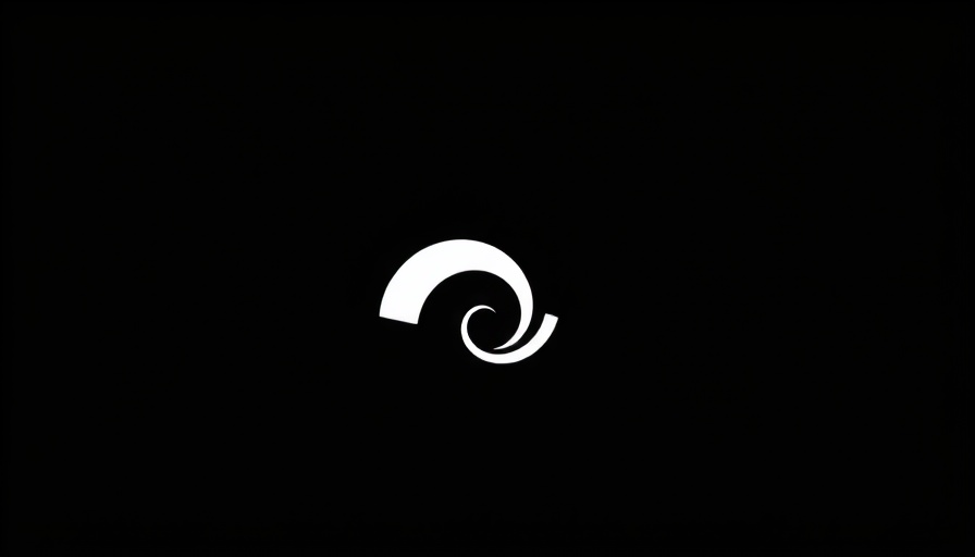 Minimal abstract logo on black, Threads Communities Feature.