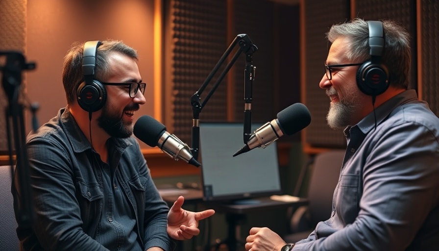 Podcast speakers discussing for the drive episode on high standards and happiness.