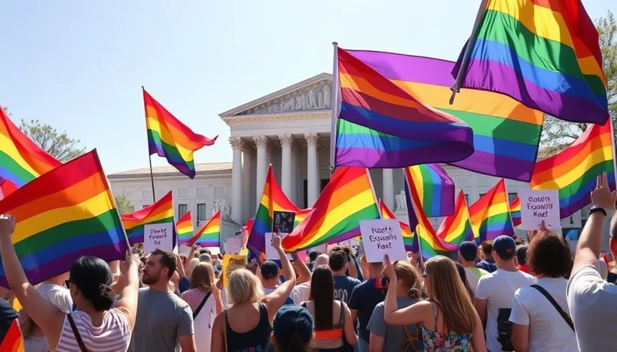 Protesters wave rainbow flags at Colorado conversion therapy ban rally.