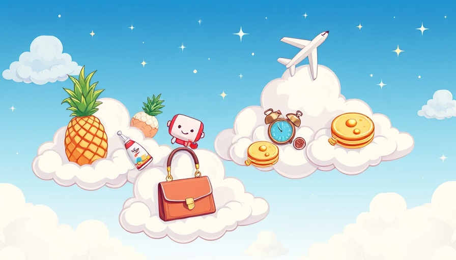 Cognitive shuffling imagery with objects in clouds, blue sky with stars.