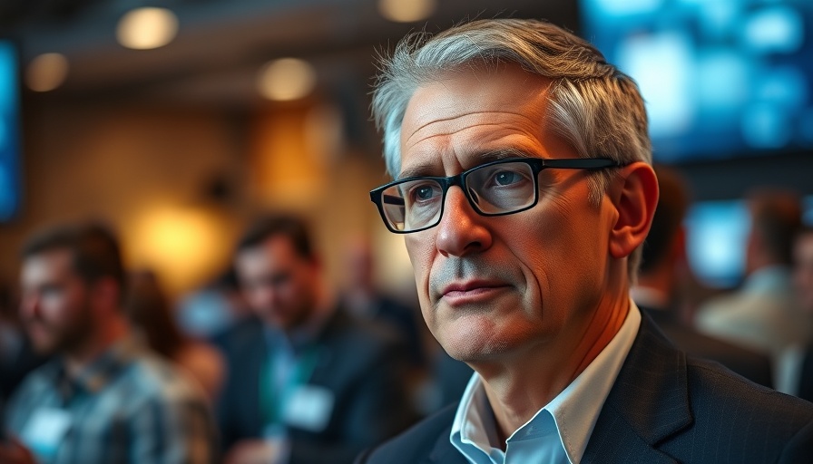 Middle-aged man at a tech event, Salesforce National Guard San Francisco connection.