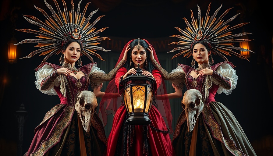 HighBall Halloween Columbus: Ornate costumes on stage.
