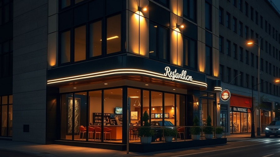 Modern restaurant at Easton Town Center 2025 with sleek design and lighting.