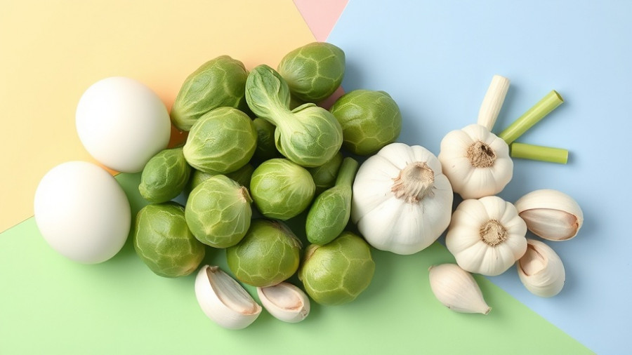 Foods containing N-Acetyl Cysteine: eggs, Brussels sprouts, garlic.
