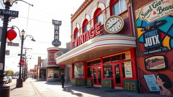 Retro music venue exterior, Rambling House music venue ownership.