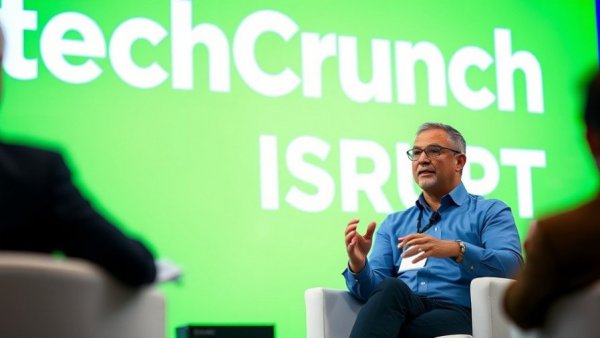 RJ Scaringe at tech conference, discussing Rivian pay package.