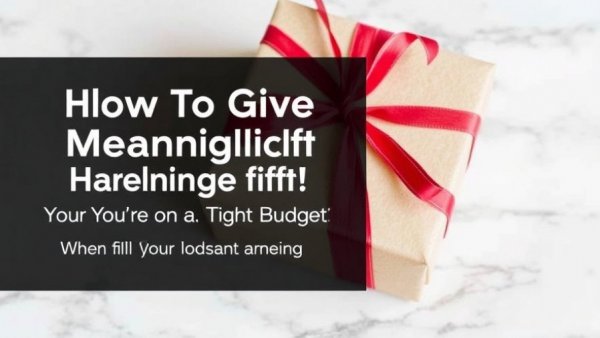 How To Give Meaningful Gifts When You’re on a Tight Budget
