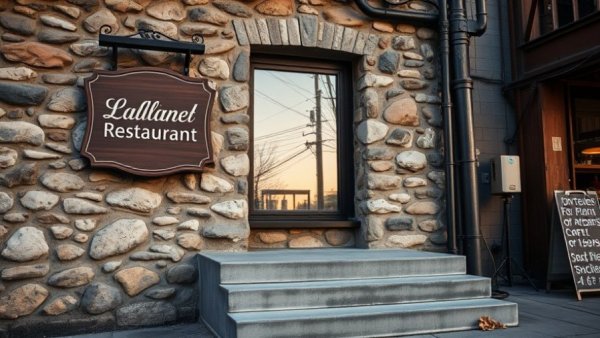 Basil Thai restaurant reopening with delivery and pickup sign.