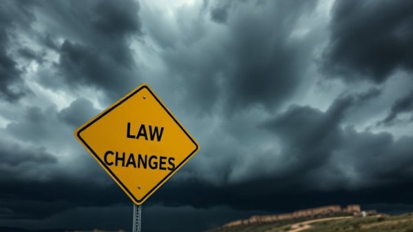 Tax Law Changes sign against stormy skies, symbolizing Work Opportunity Tax Credit expiration 2025.