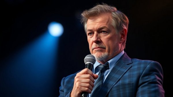 Reviving Moore's Law with federal funding: man speaking into a microphone.