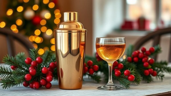 Short North Après Ski Lounge festive cocktail setting.