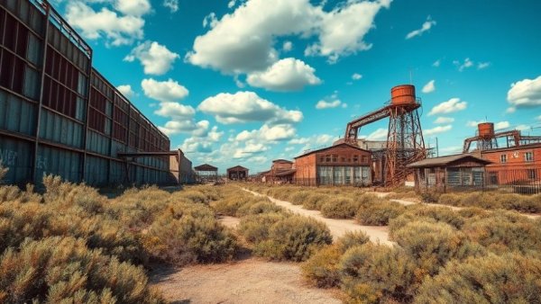 Abandoned site at Columbus South Side Apartment Development area.