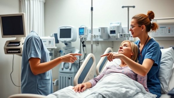Columbus hospital expansion new beds showcased in patient room.