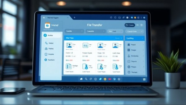 Modern WeTransfer alternative interface for easy file sharing