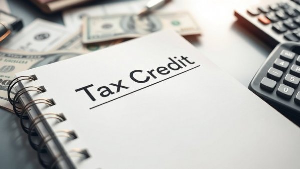 Tax Overhaul for Businesses 2026 concept with tax credit note, calculator.