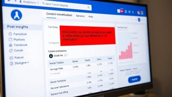 Facebook analytics showing post insights on work from home business ideas 2026.