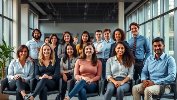 Diverse young professionals in a modern office, Delve compliance startup controversies.