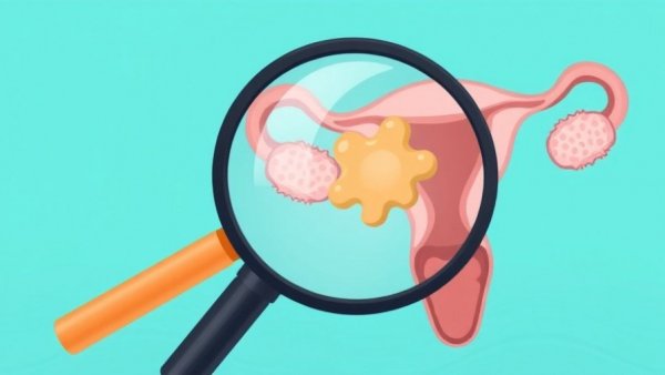 Illustration of uterus and yeast for vaginal yeast infections