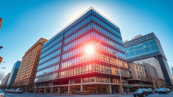 East Broad Street redevelopment opportunities in downtown urban setting.