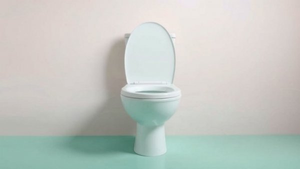White toilet against pastel background symbolizing myths.