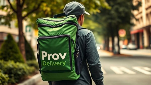 Pronto delivery backpack in city park, illustrating India startup Pronto investment.