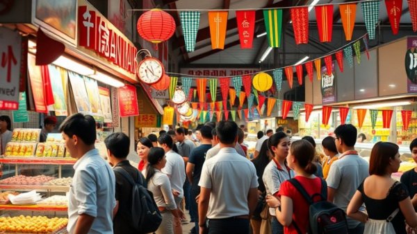 Asian-owned local businesses in Columbus showing diverse customer interactions.
