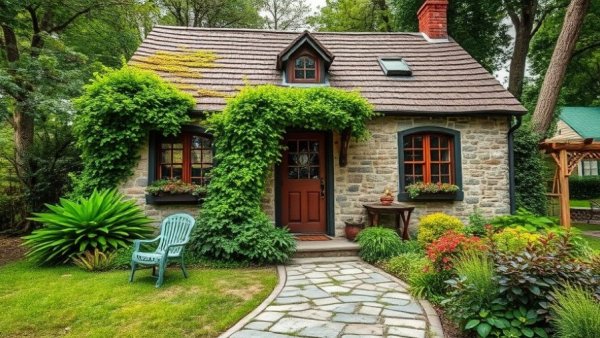 Rustic cottage in Hocking Hills for romantic getaway.