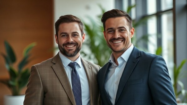 Two men indoors representing Kevin Hartz Venture Fund