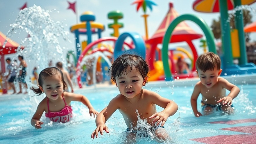 Children enjoying summer activities in Columbus at a vibrant water park.
