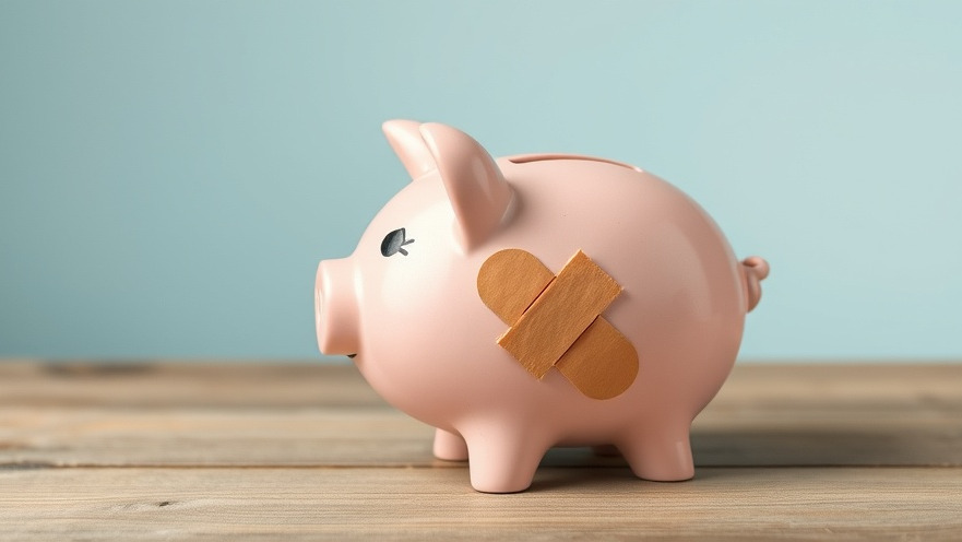 Piggy bank with a bandaid, symbolizing passive income strategies for financial recovery.