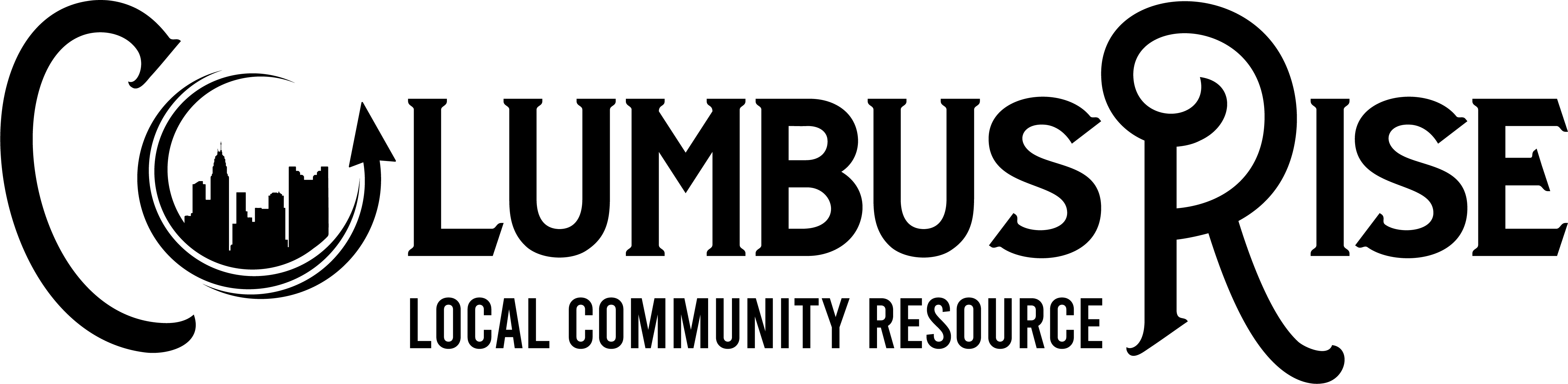 Columbus Rise Black Logo
