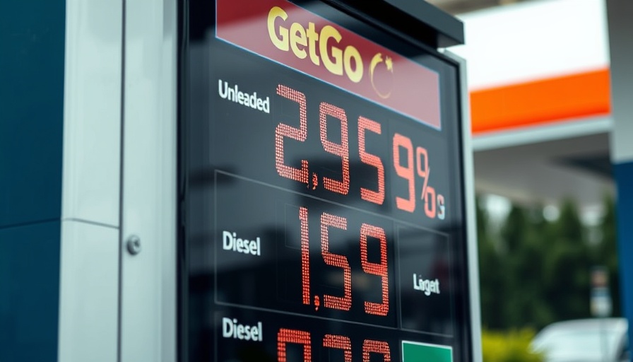 GetGo fuel price sign with Giant Eagle branding, showing unleaded at 2.69 and diesel at 3.35.