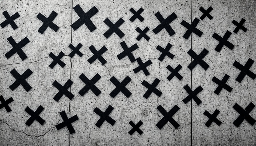 Abstract X patterns on distressed concrete for Community Notes on X theme