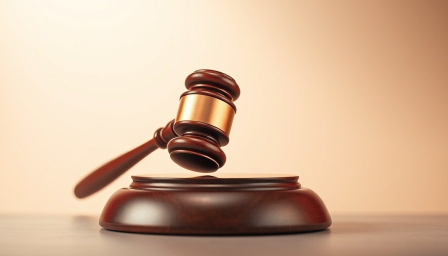 Wooden gavel symbolizing AI risk for businesses.