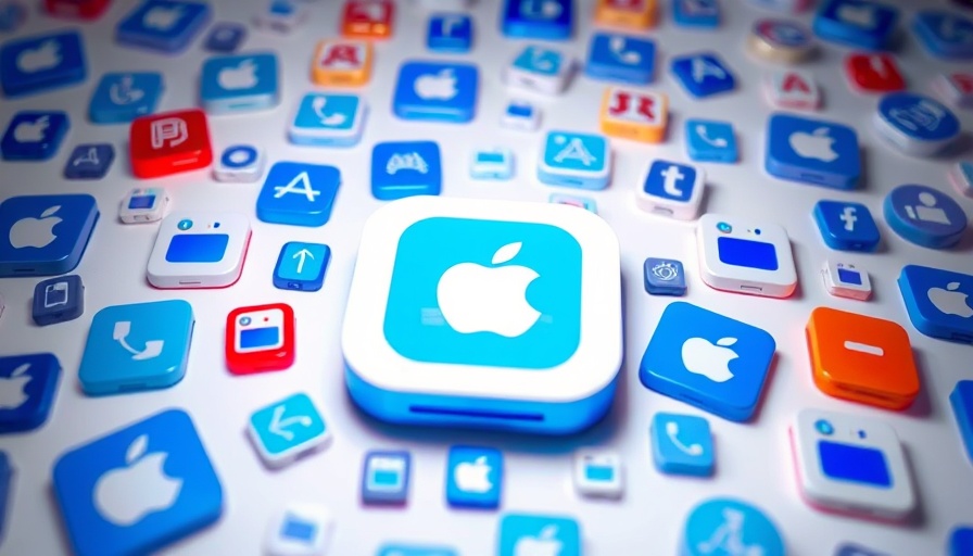 Apple's App Store icon design, colorful pattern.