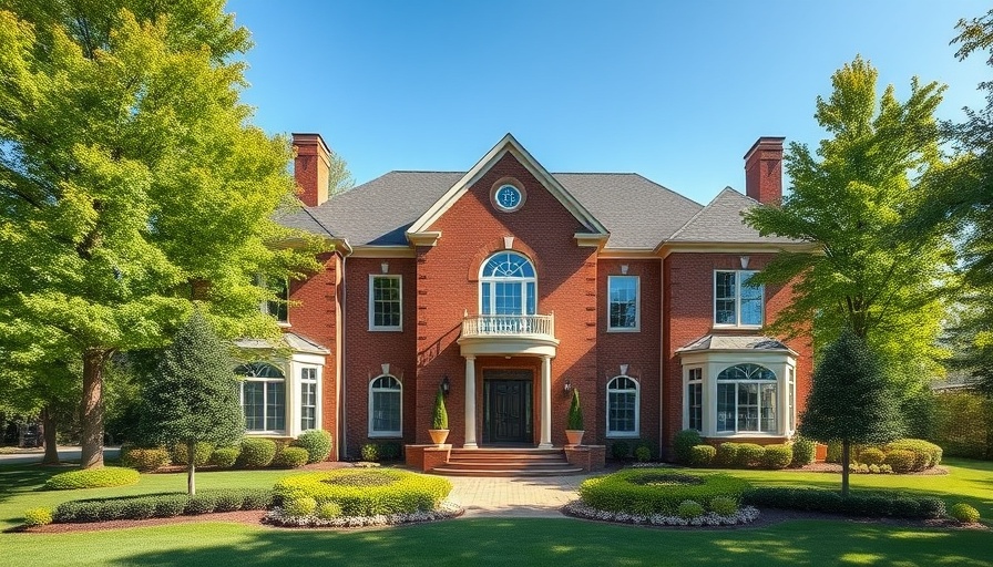 $3.5 million Sunbury estate, elegant brick mansion, landscaped yard.