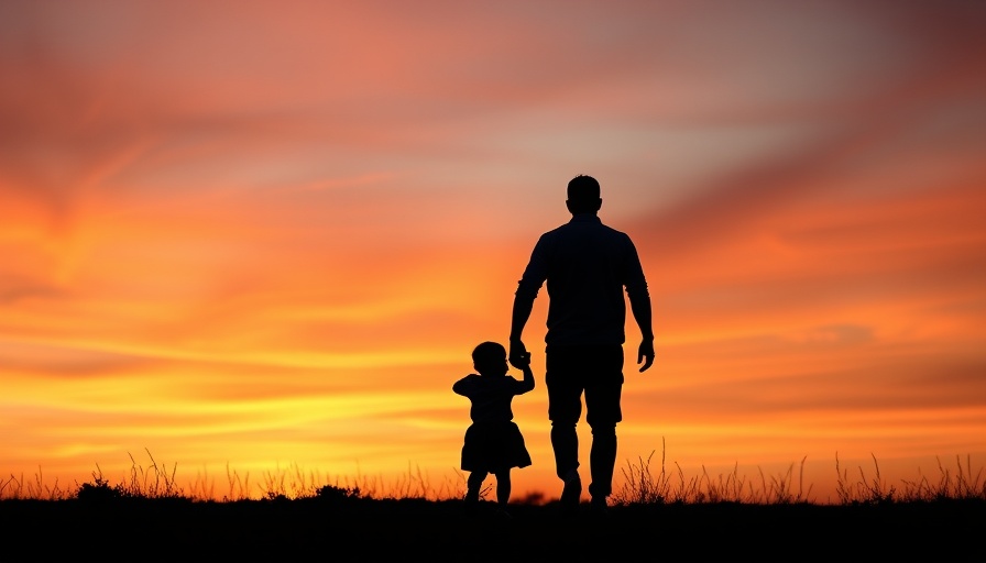 Daddy Day Camp silhouette scene of father and child