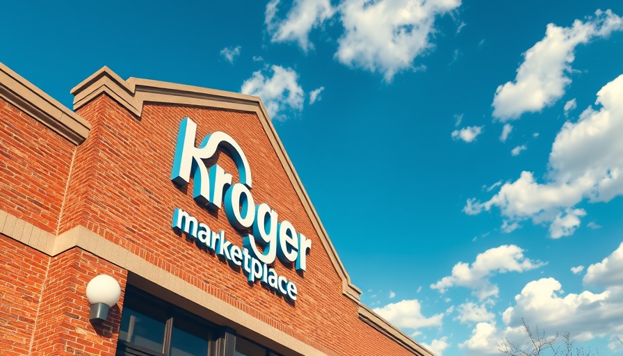 Canal Winchester Kroger Marketplace sign on brick building
