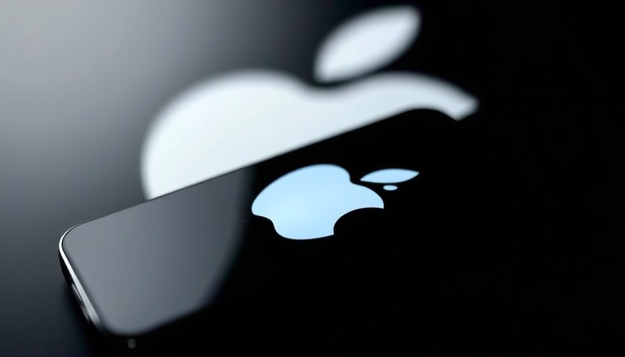 Sleek iPhone with Apple logo and minimalist design features.