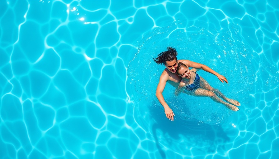 Swimming to prevent ringworm at the pool.